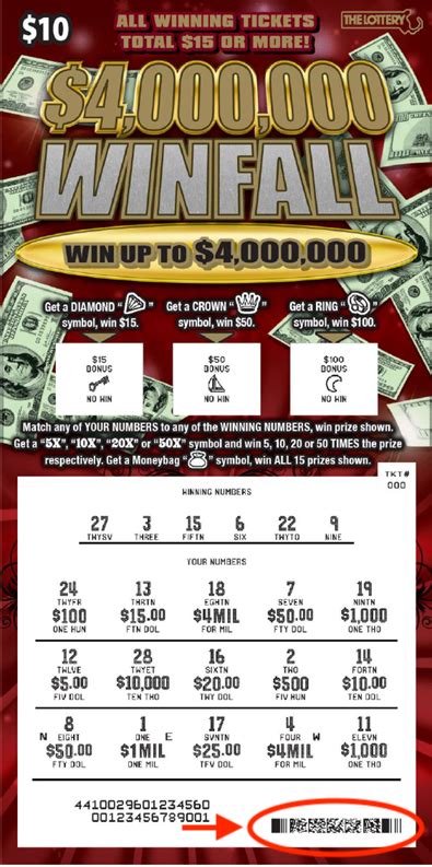 Lottery Scratch Ticket Scanner .